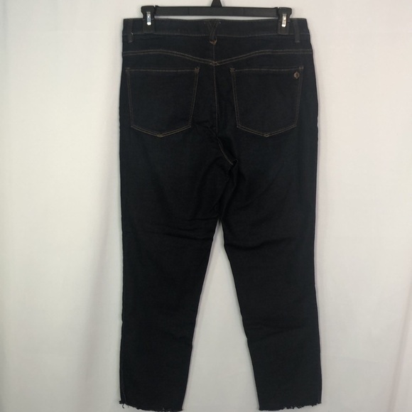 Democracy “AB” Technology Booty Lift Dark Blue Straight Leg Plus Jeans Size 12 - Picture 6 of 14